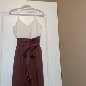 Windsor Brown Sleeveless Jumpsuit for Weddings